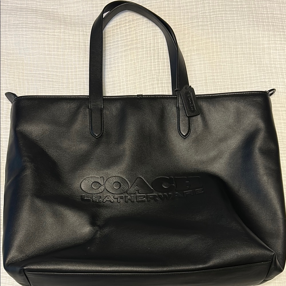 Coach Black Leatherware Tote
